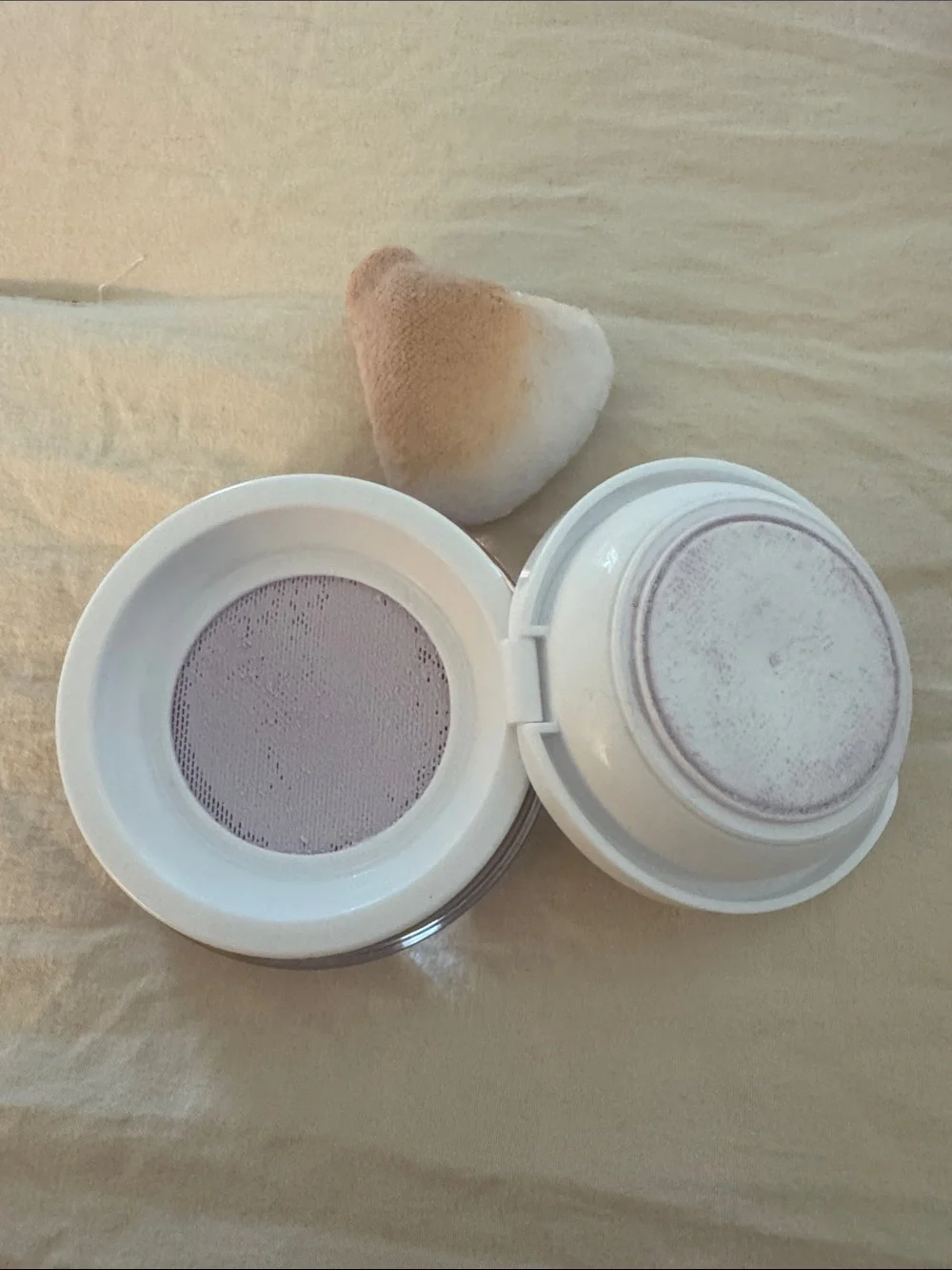 Lavender tarte Creaseless Setting Powder - Deep Plum with Gold Lettering